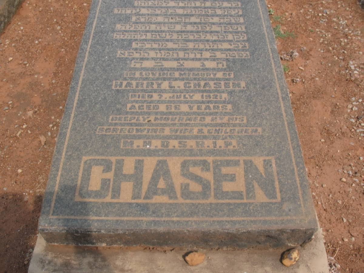 CHASEN Harry L. -1921