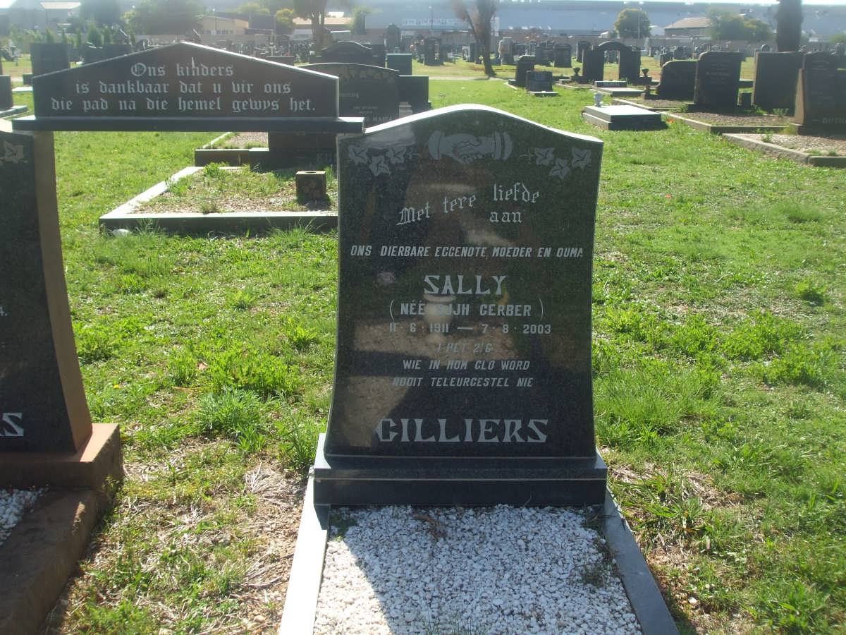 CILLIERS S.J.J.H. nee GERBER 1911-2003