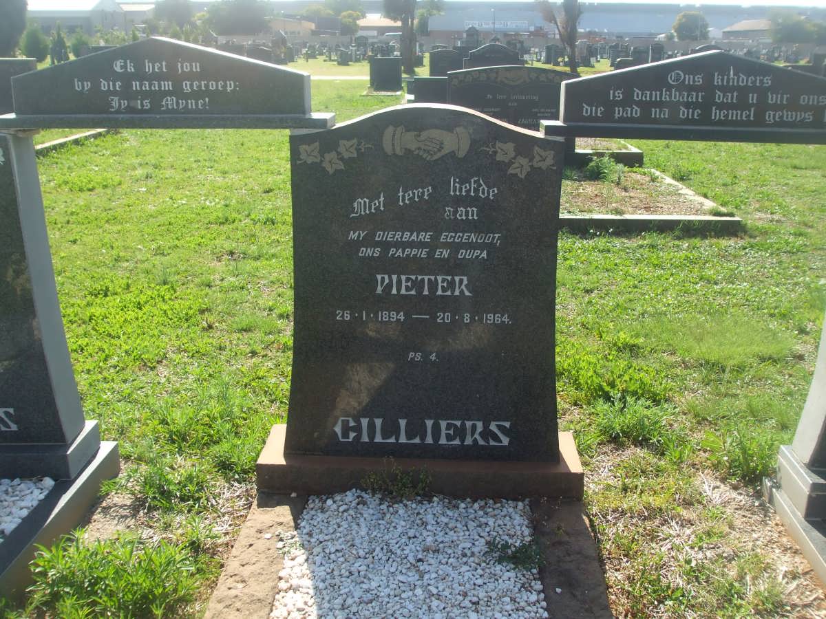 CILLIERS Pieter 1894-1954