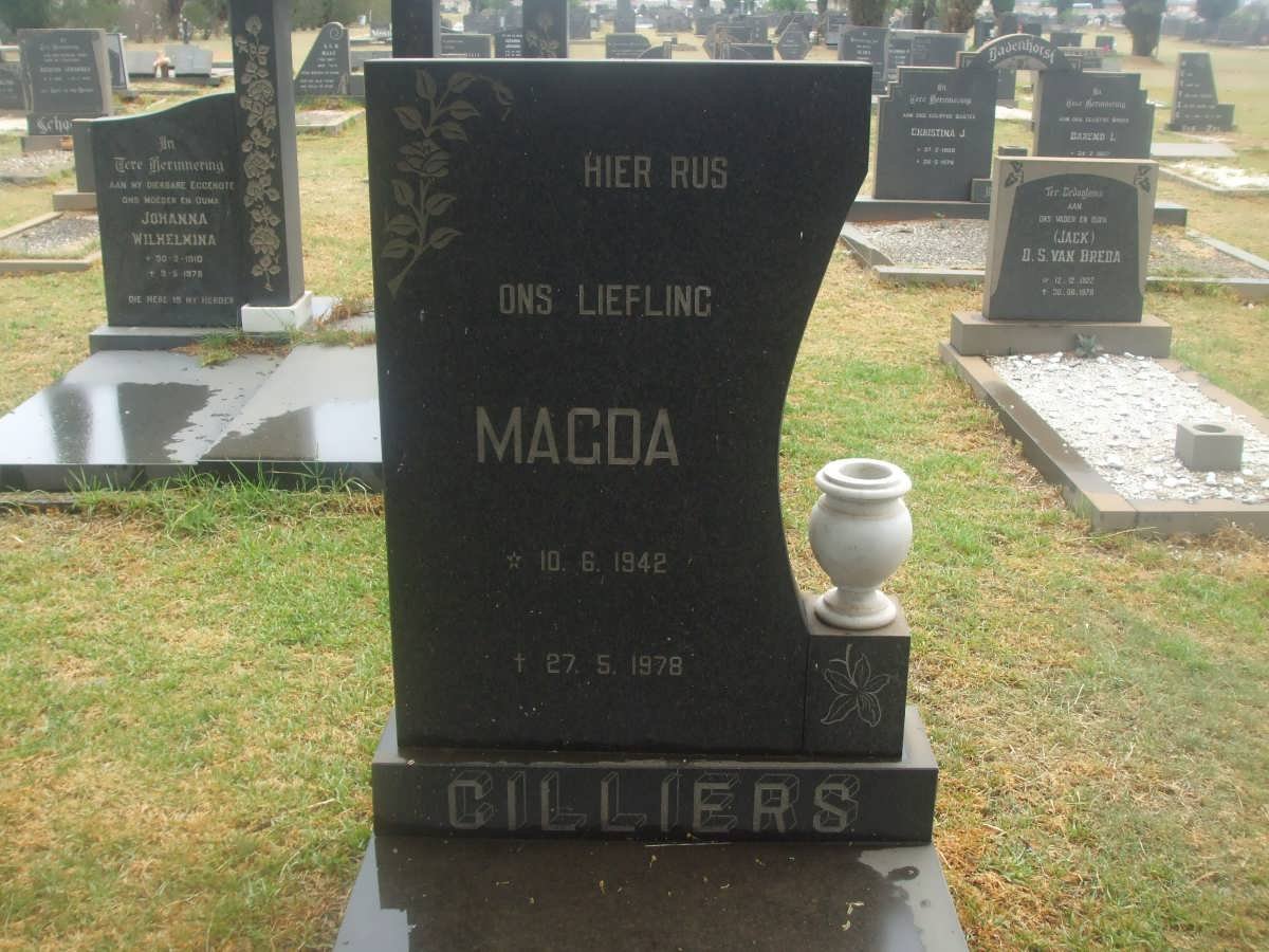 CILLIERS Magda 1942-1978