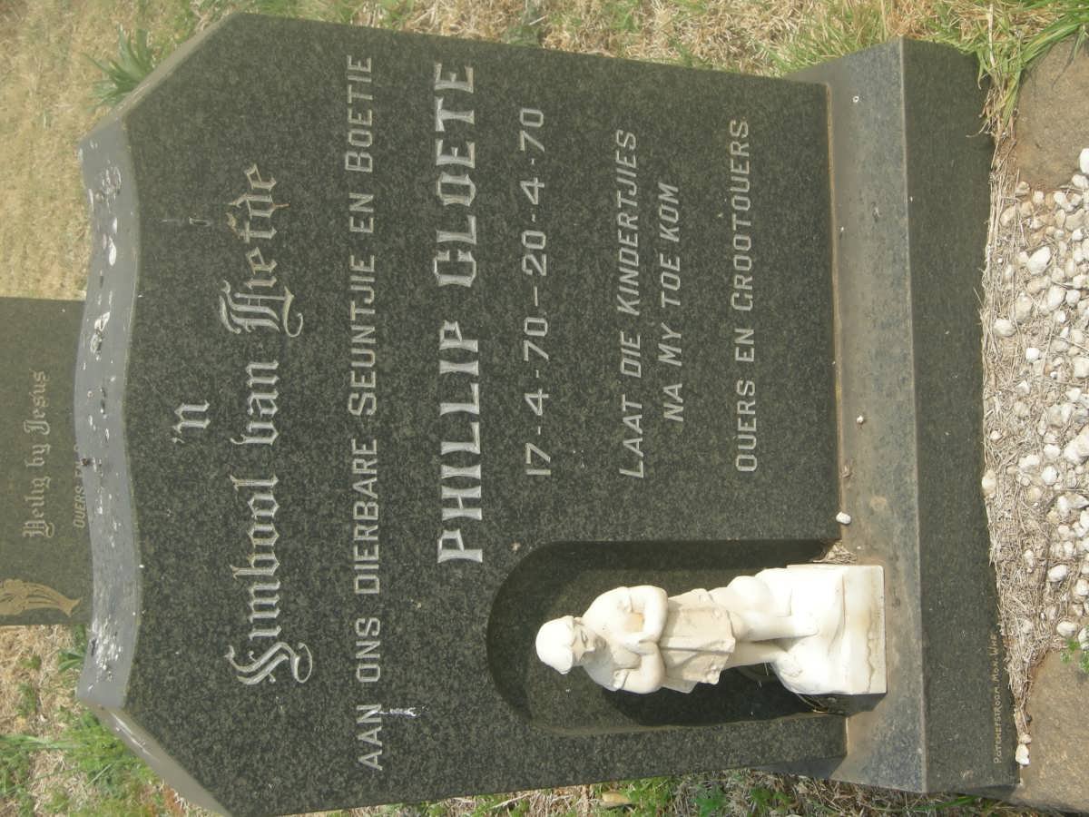 CLOETE Phillip 1970-1970