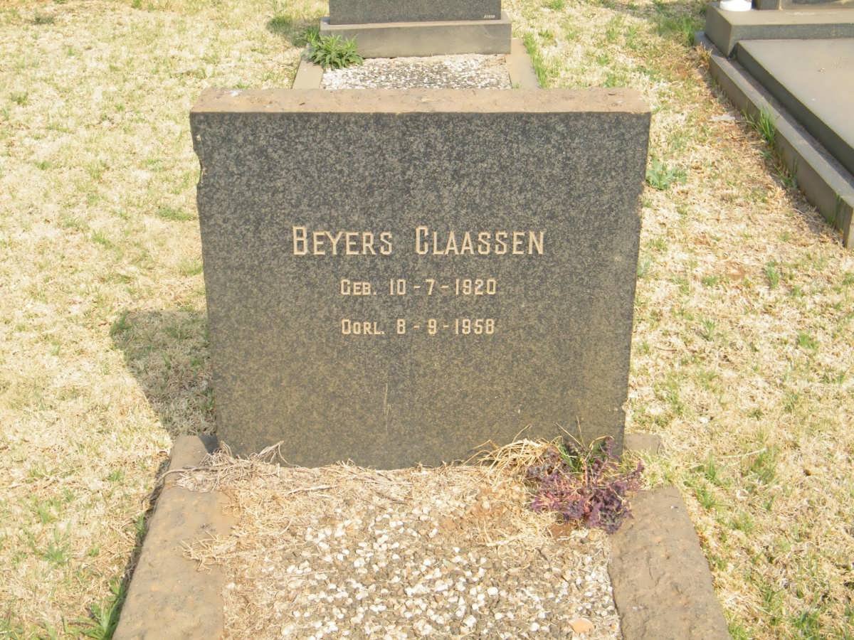 CLAASSEN Beyers 1920-1958