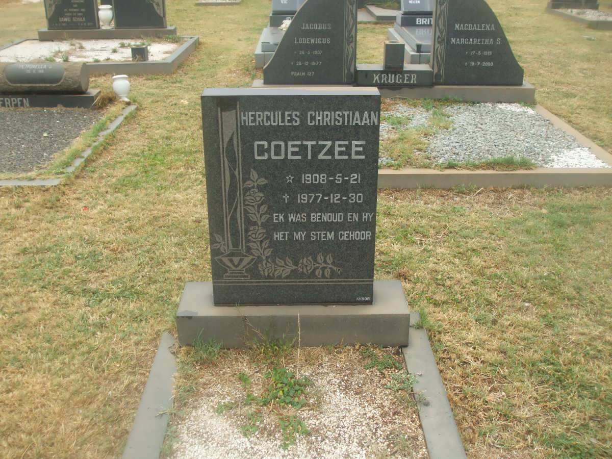 COETZEE Hercules Christiaan 1908-1977