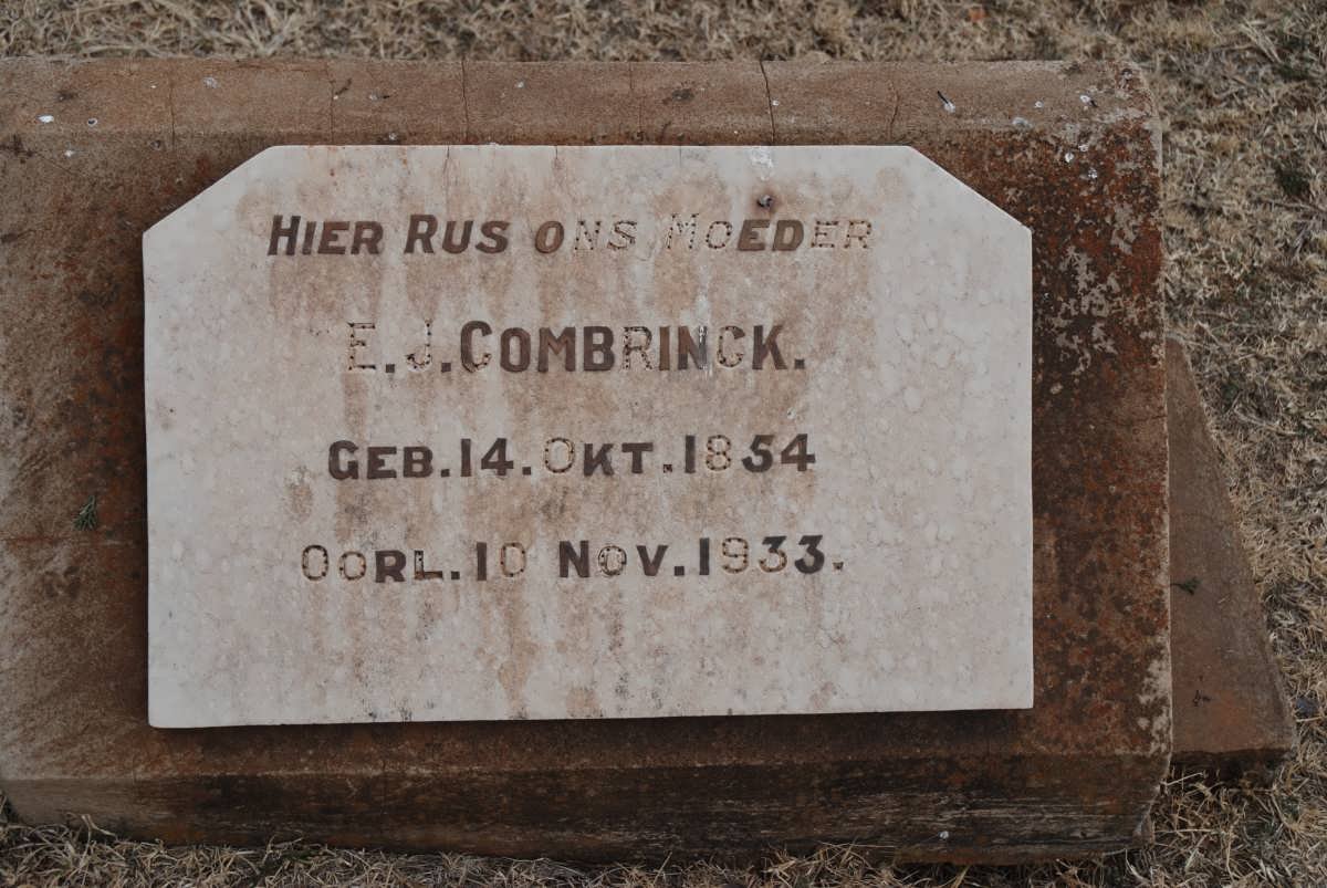 COMBRINCK E.J. 1854-1933