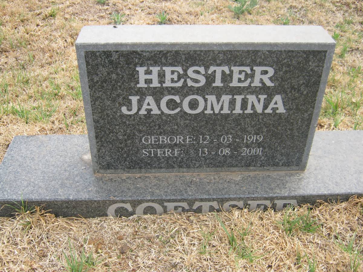 COETSEE Hester Jacomina 1919-2001