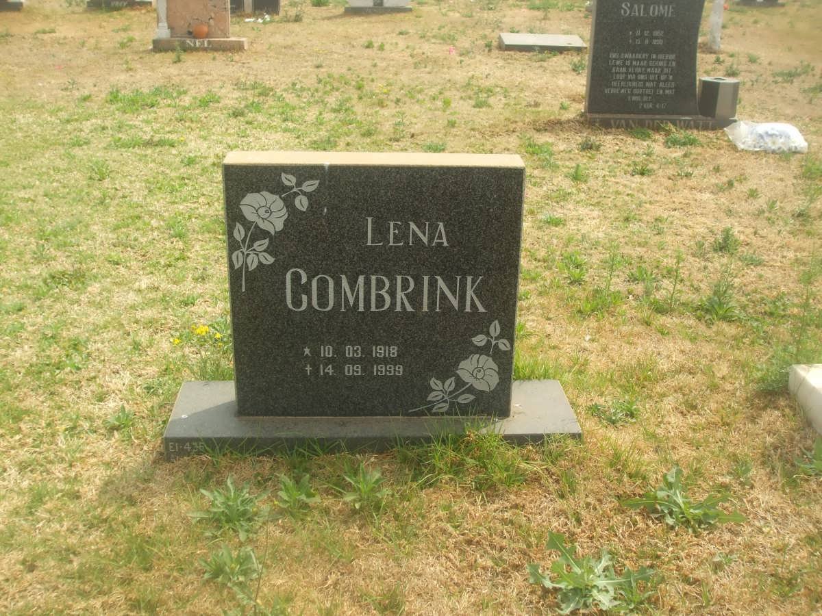COMBRINK Magdalena Elizabeth Jacoba 1918-1999