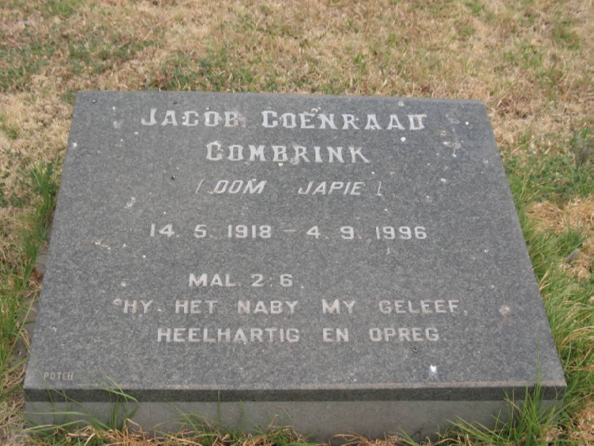 COMBRINK Jacob Coenraad 1918-1996