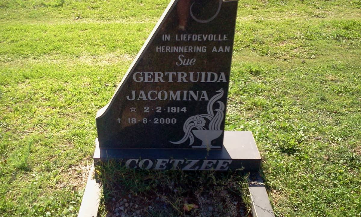 COETZEE Gertruida Jacomina 1914-2000