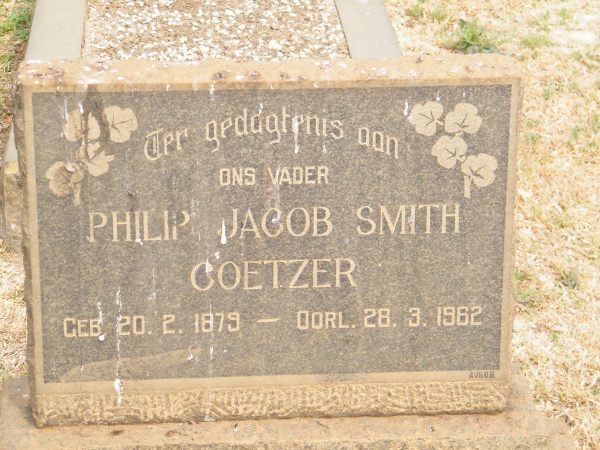 COETZER Philip Jacob Smith 1879-1962