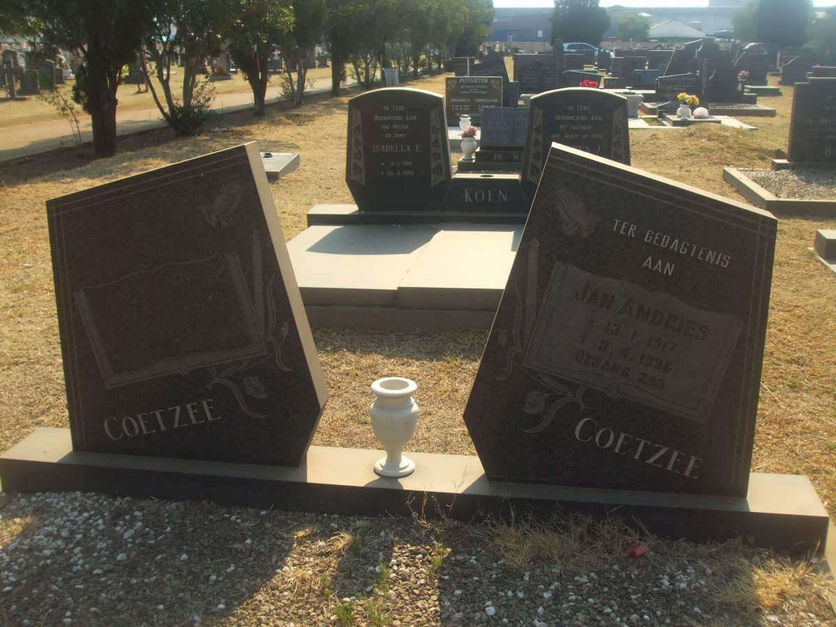 COETZEE Jan Andries 1917-1985