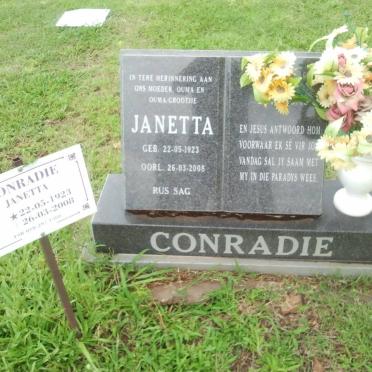 CONRADIE Janetta 1923-2008