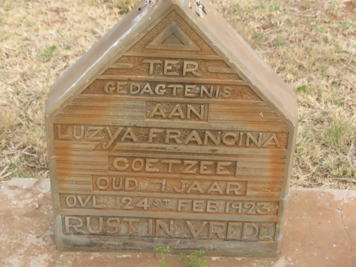 COETZEE Luzya Francina -1923