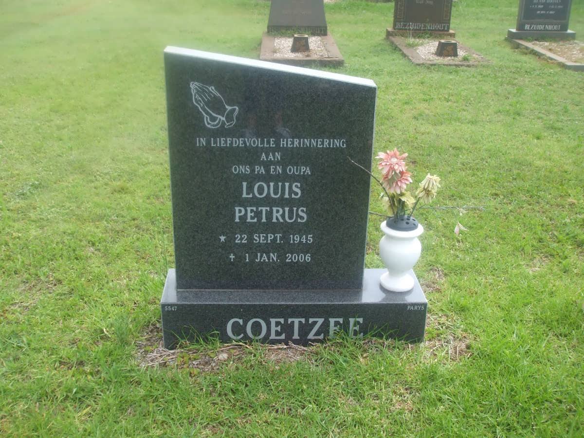 COETZEE Louis Petrus 1945-2006