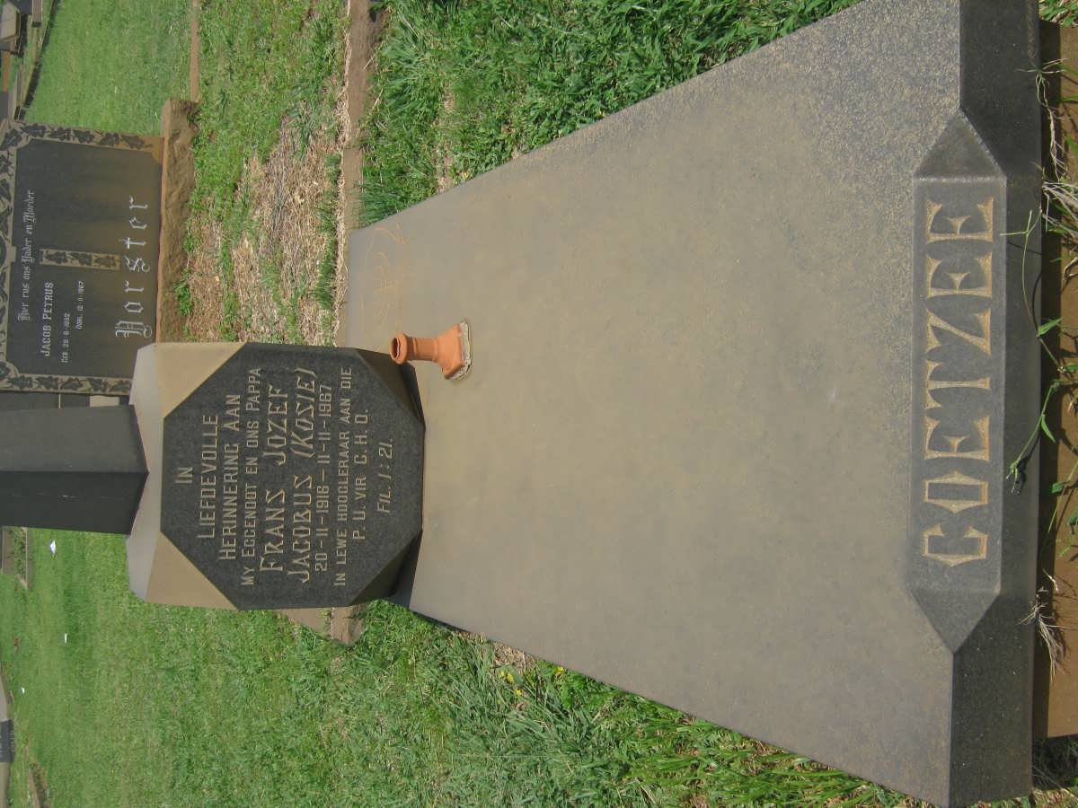 COETZEE Frans Jozef Jacobus 1916-1967