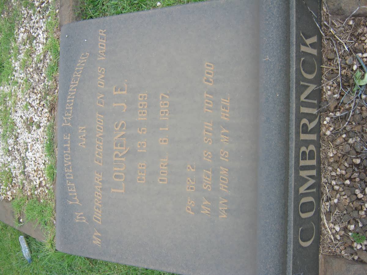 COMBRINCK Lourens J.E. 1899-1967