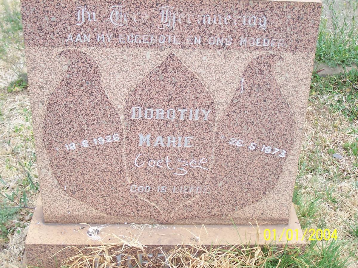COETZEE Dorothy Marie 1926-1973