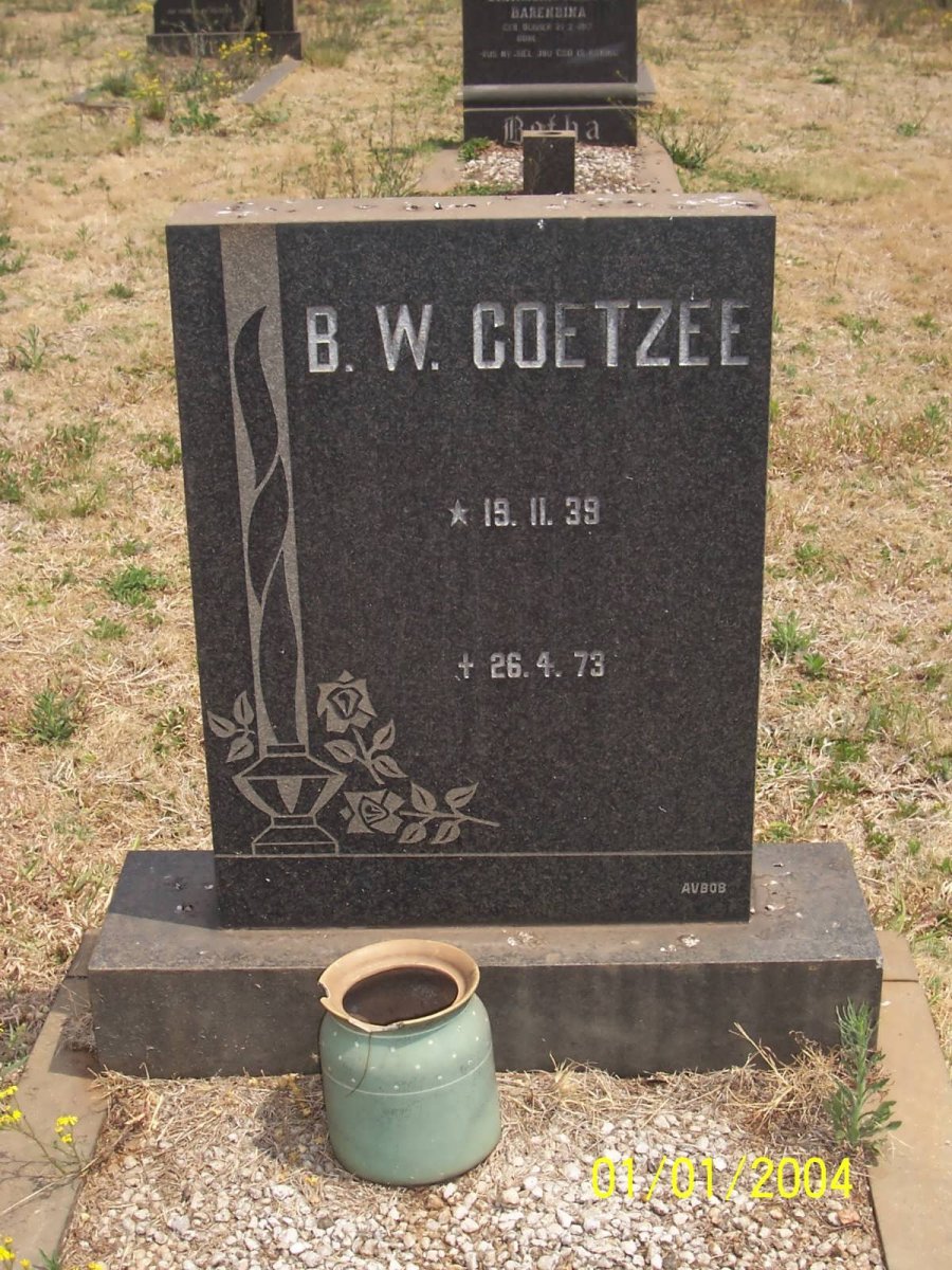 COETZEE B.W. 1939-1973