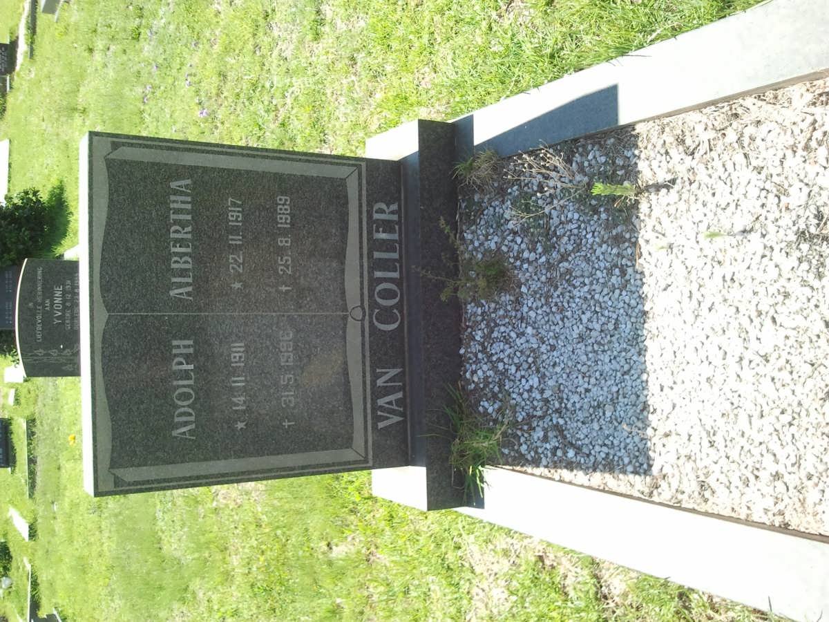 COLLER Adolph, van 1911-1996 &amp;  Albertha 1917-1989