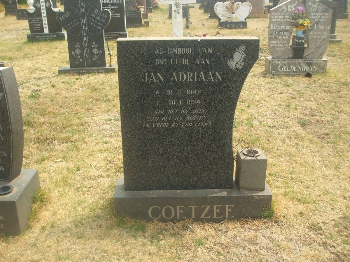 COETZEE Jan Adriaan 1942-1994