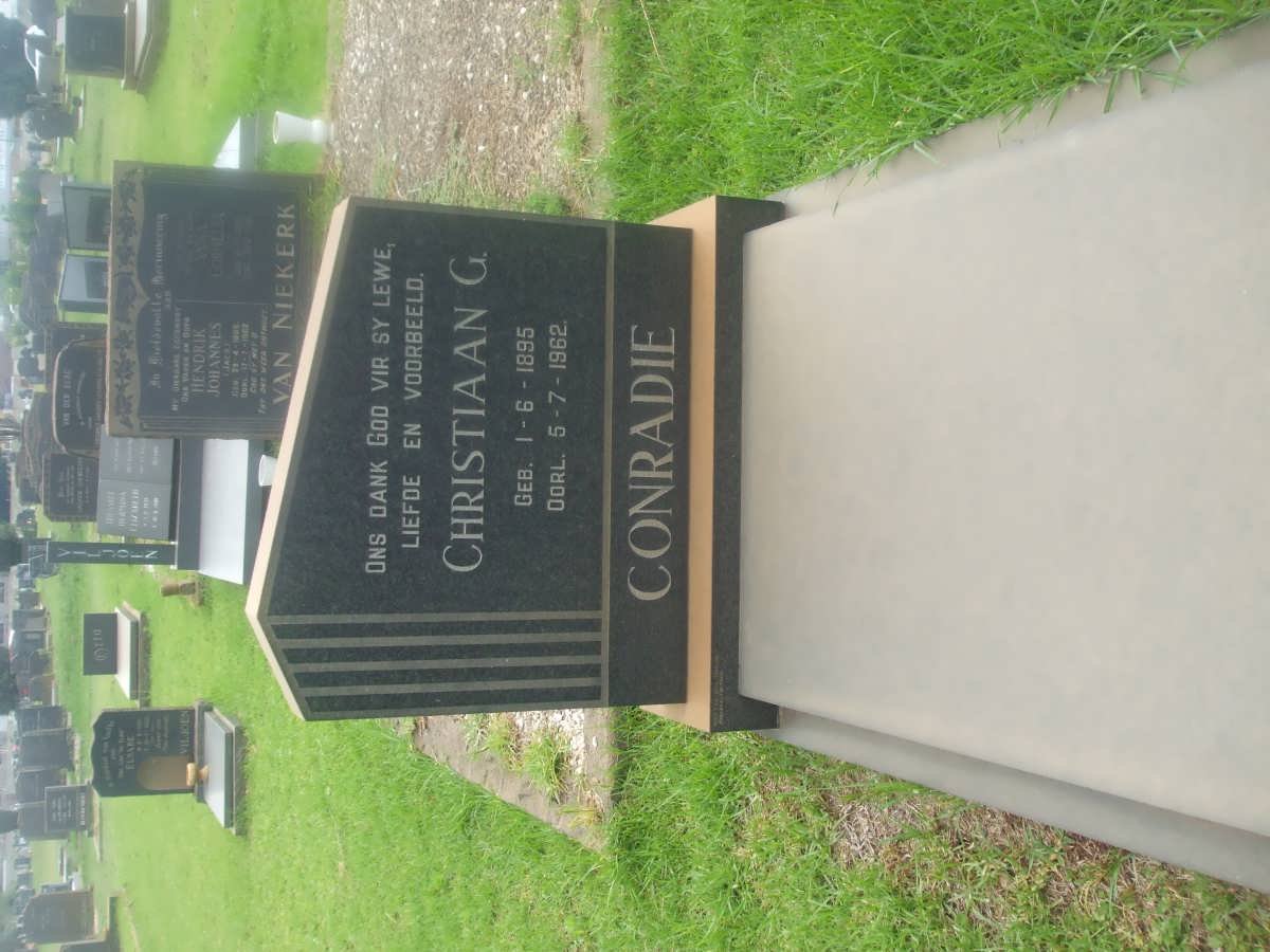 CONRADIE Christiaan G. 1895-1962