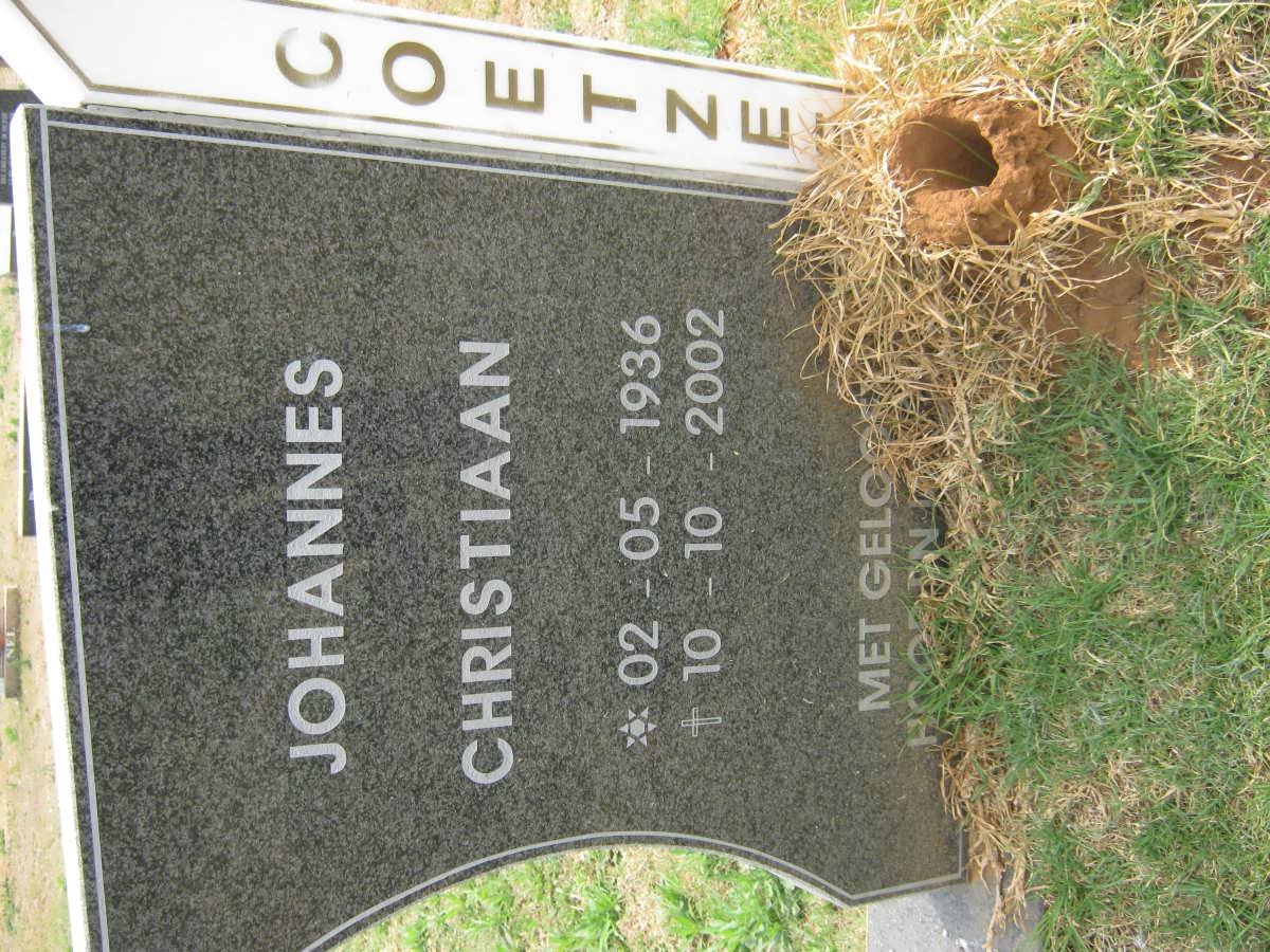 COETZEE Johannes Christiaan 1936-2002