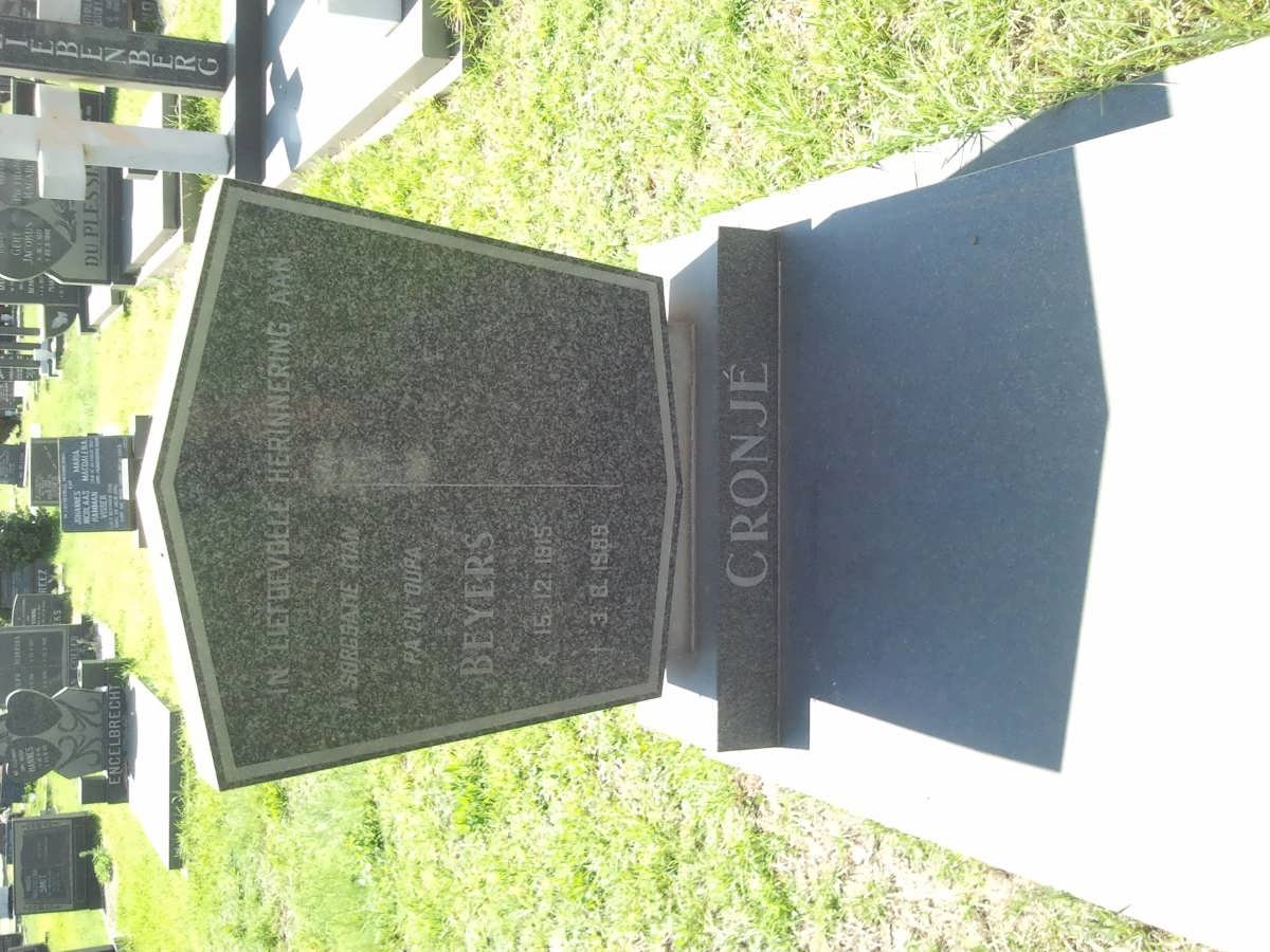 CRONJÉ Beyers 1915-1989
