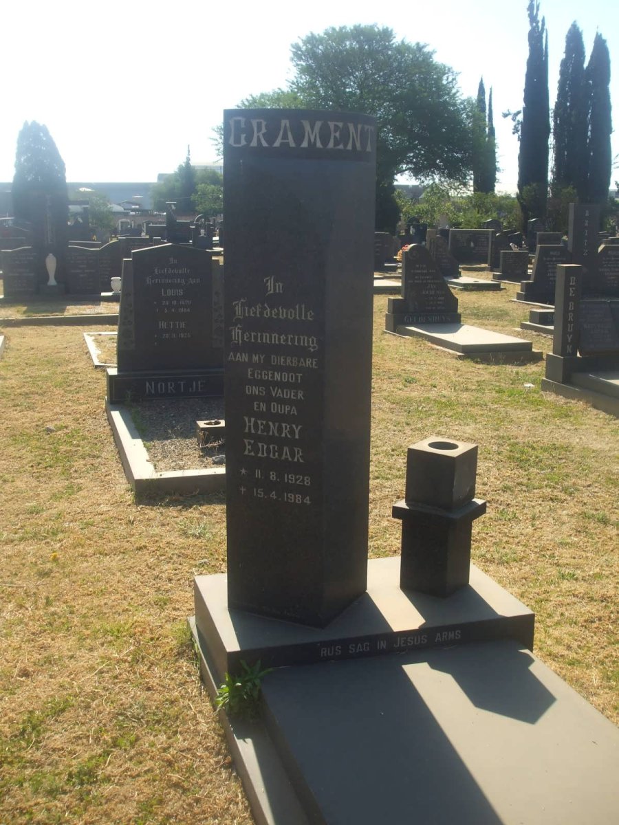 CRAMENT Henry Edgar 1928-1984