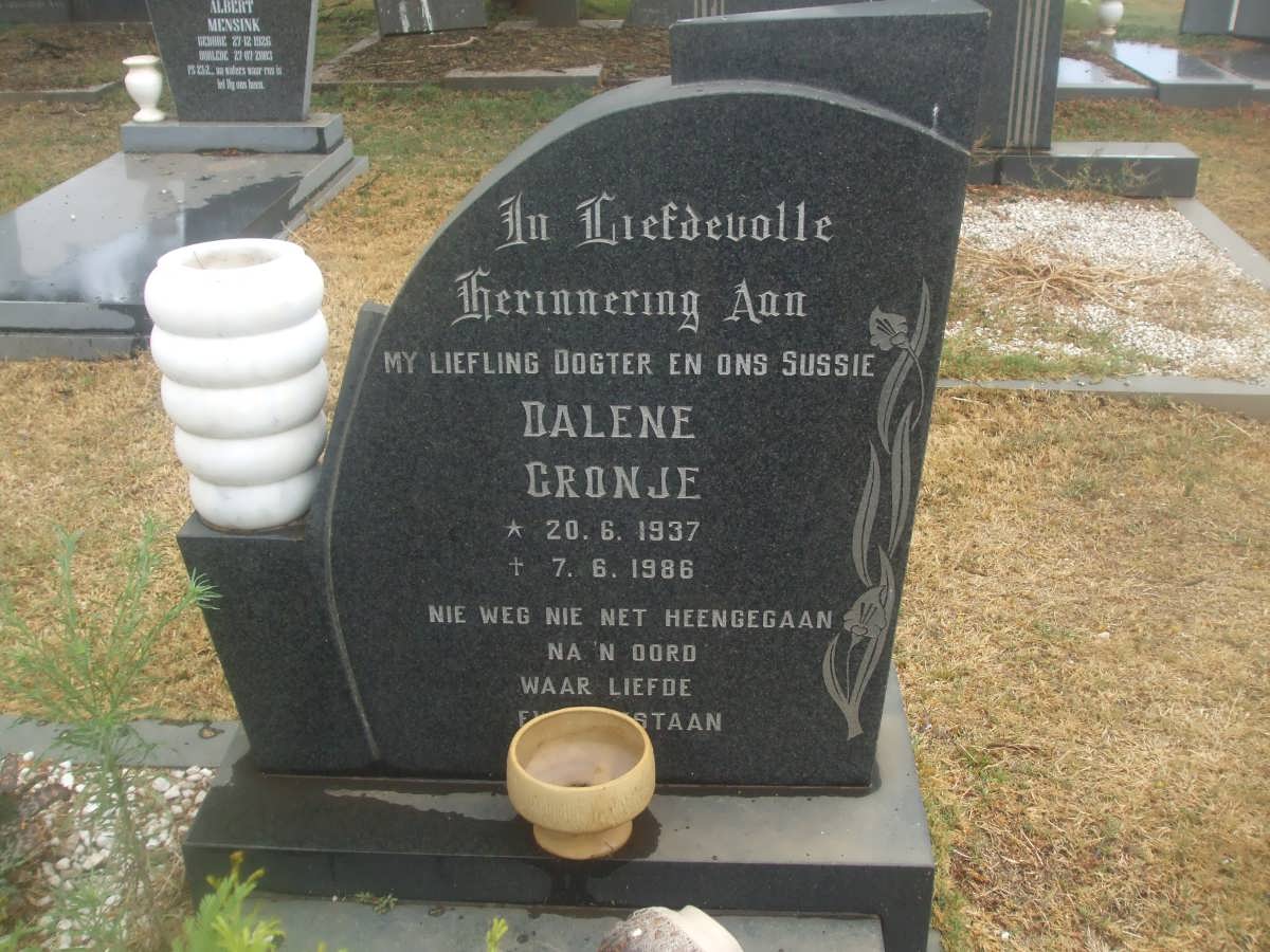 CRONJE Dalene 1937-1986