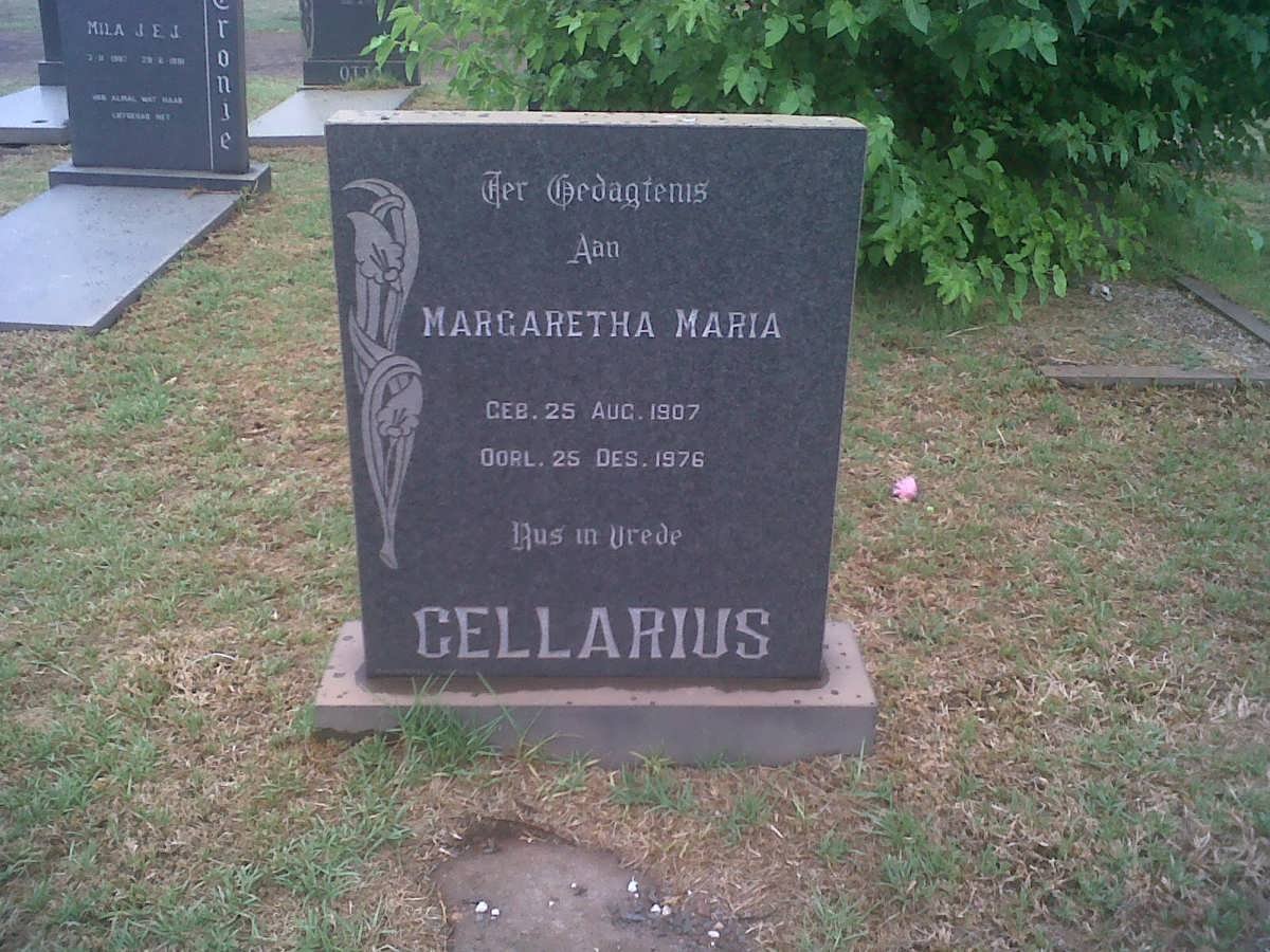 CELLARIUS Margaretha Maria 1907-1976
