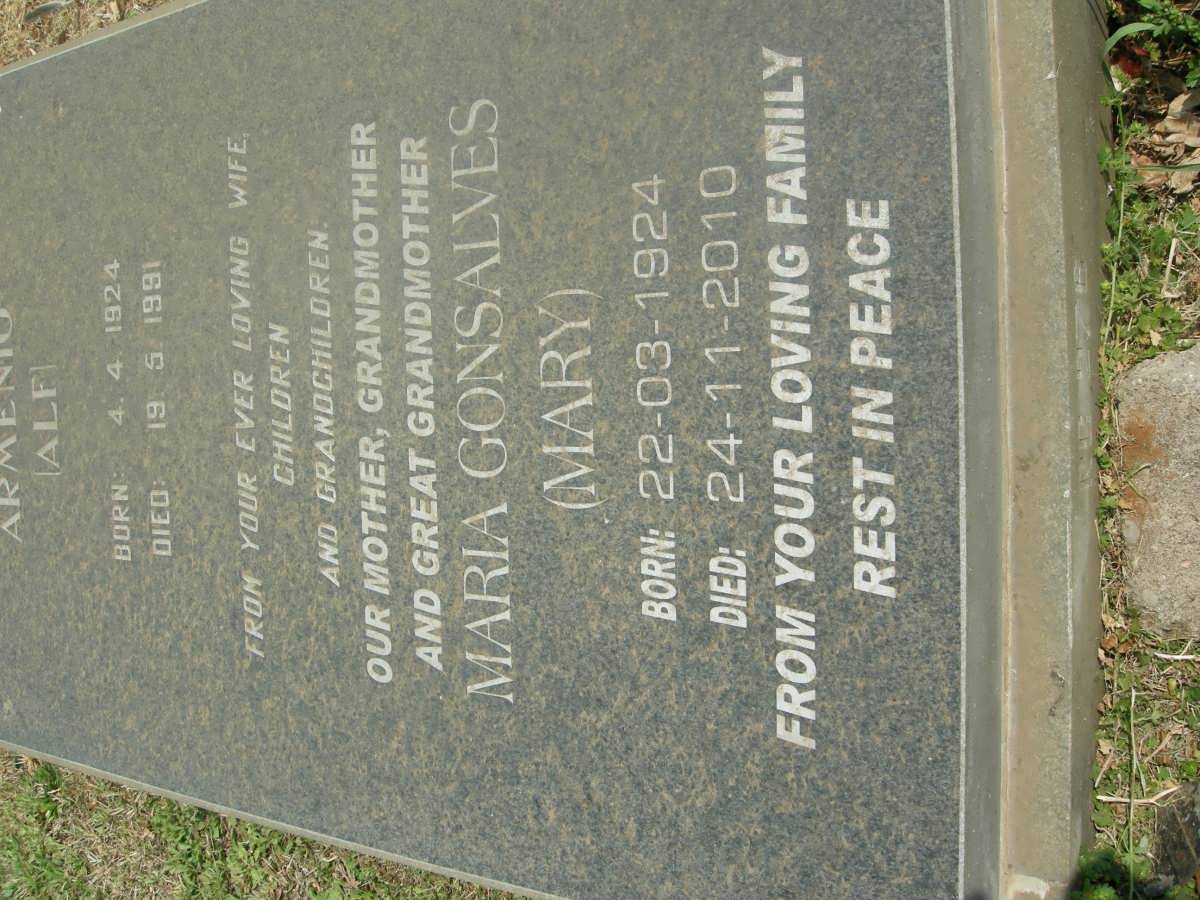 CURADO Maria nee GONSALVES 1924-2010