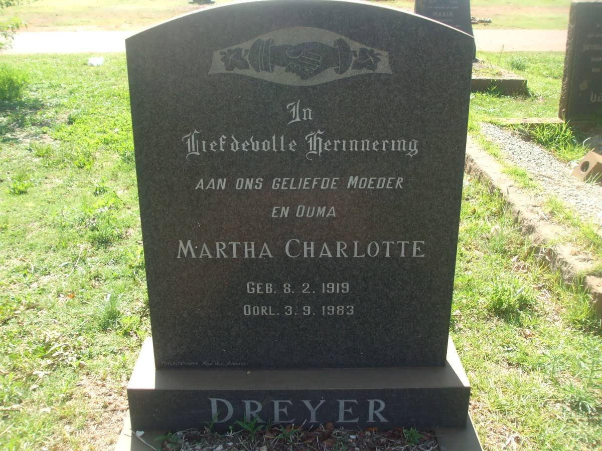 DREYER Martha Charlotte 1919-1983