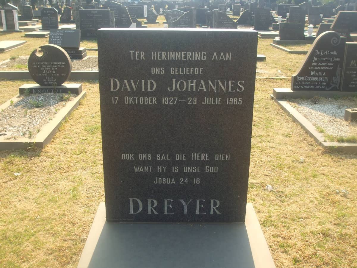 DREYER David Johannes 1927-1985