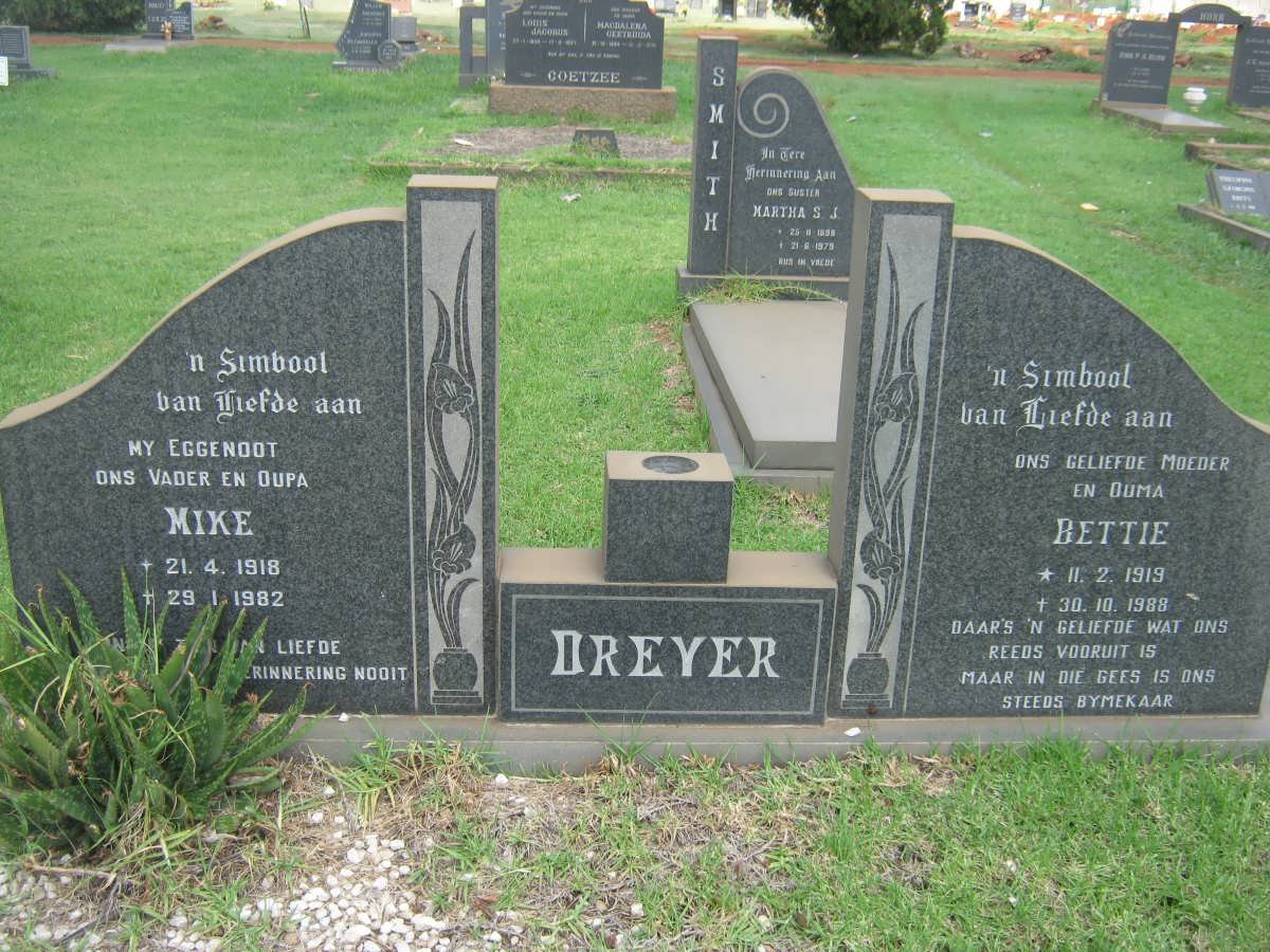 DREYER Mike 1918-1982 &amp; Bettie 1919-1988