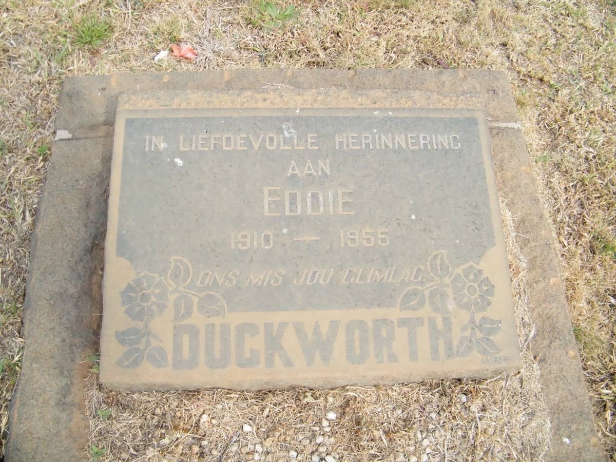 DUCKWORTH Eddie 1910-1955