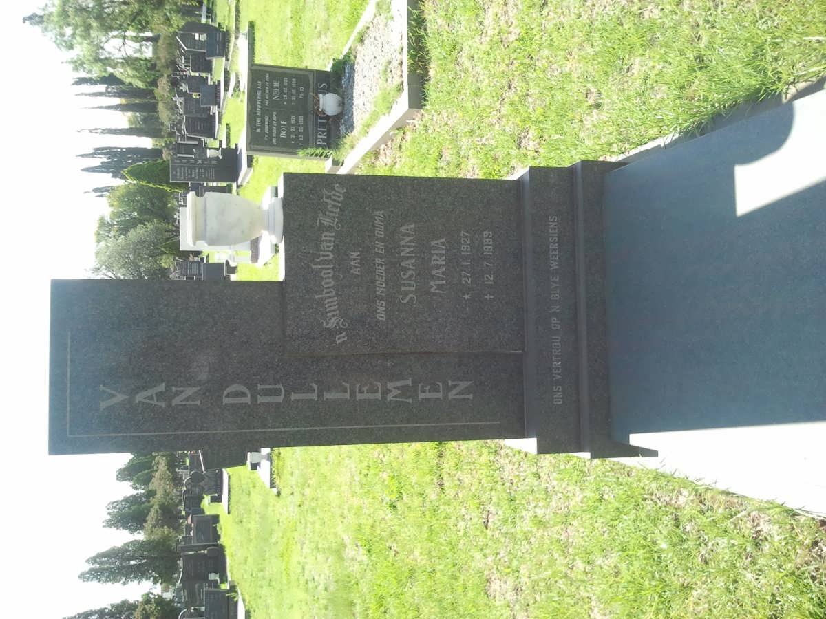 DULLEMEN Susanna Maria, van 1927-1989