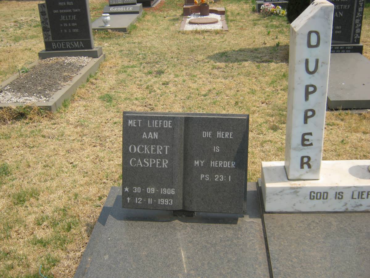 DUPPER Ockert Casper 1906-1993