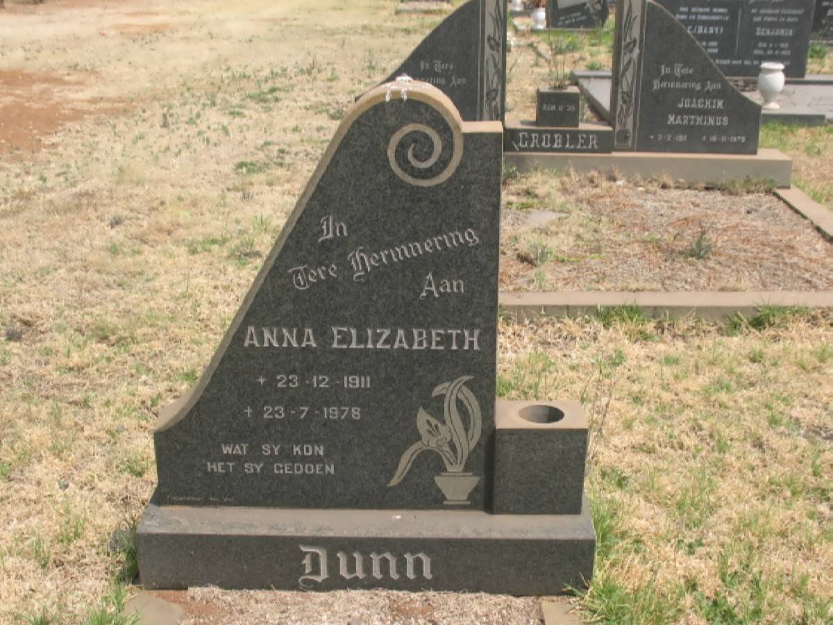 DUNN Anna Elizabeth 1911-1978