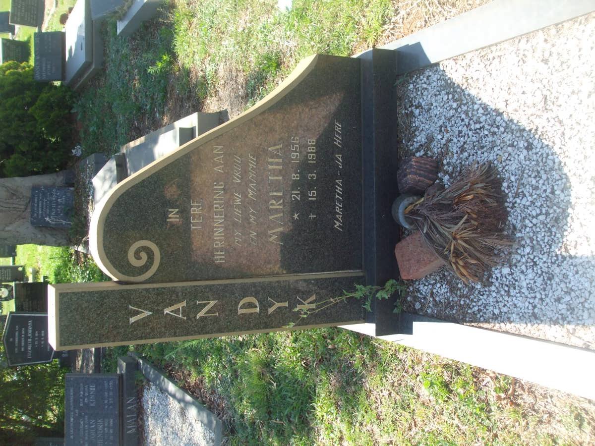 DYK Maretha, van 1956-1988