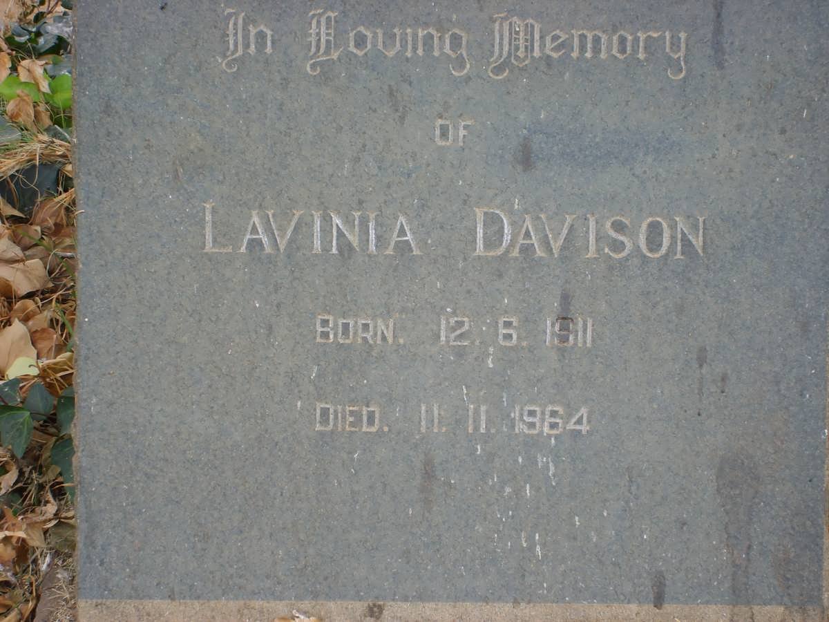 DAVISON Lavinia 1911-1964