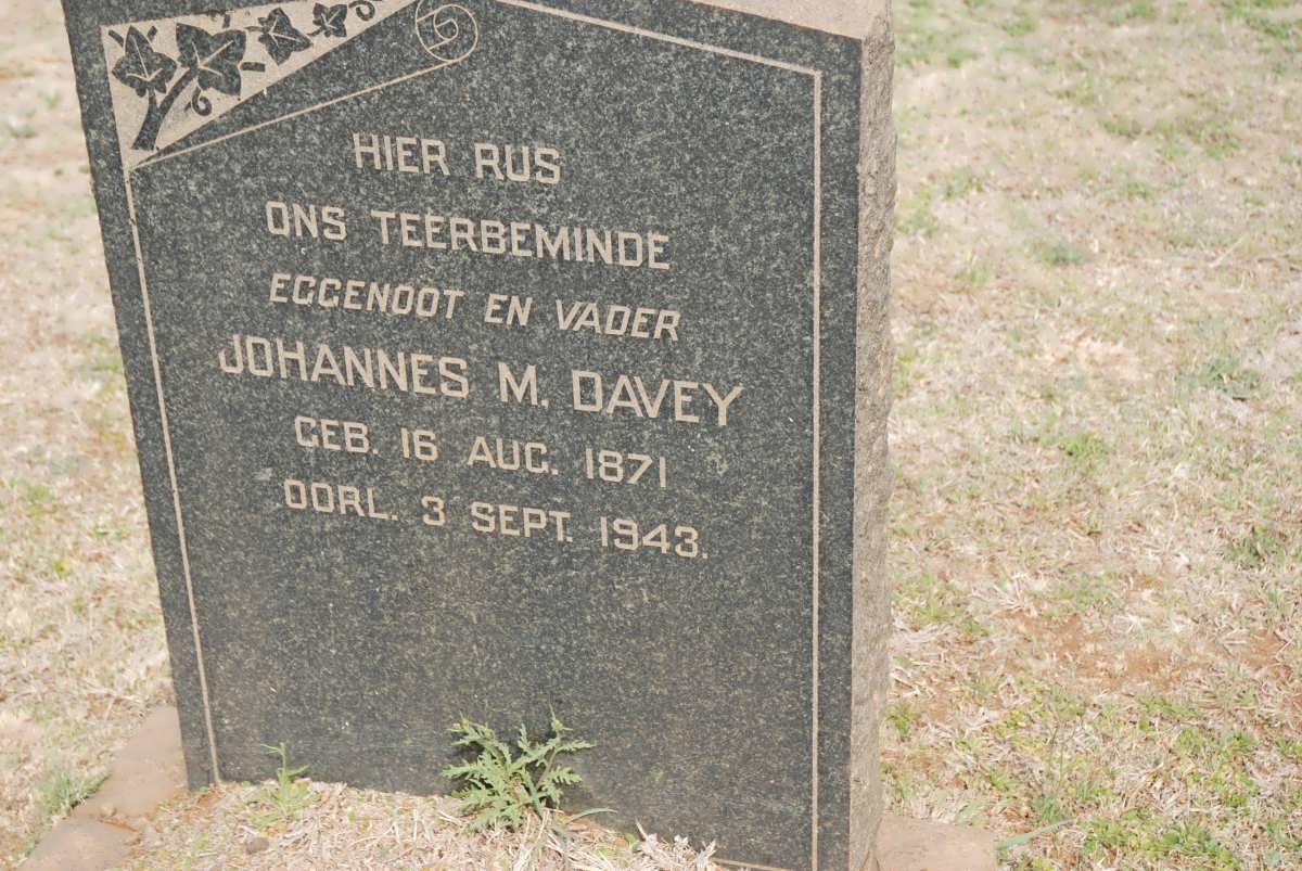 DAVEY Johannes M. 1871-1943