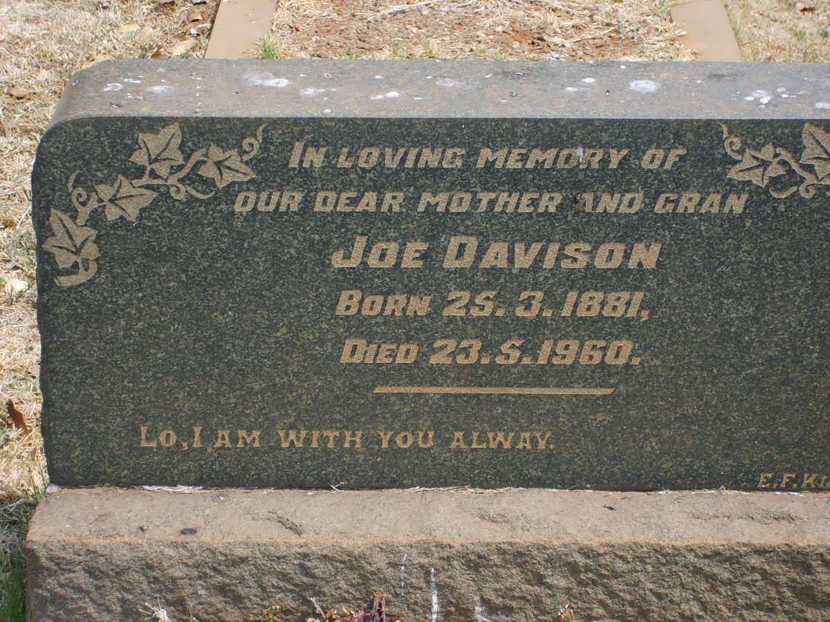 DAVIDSON Joe 1881-1960