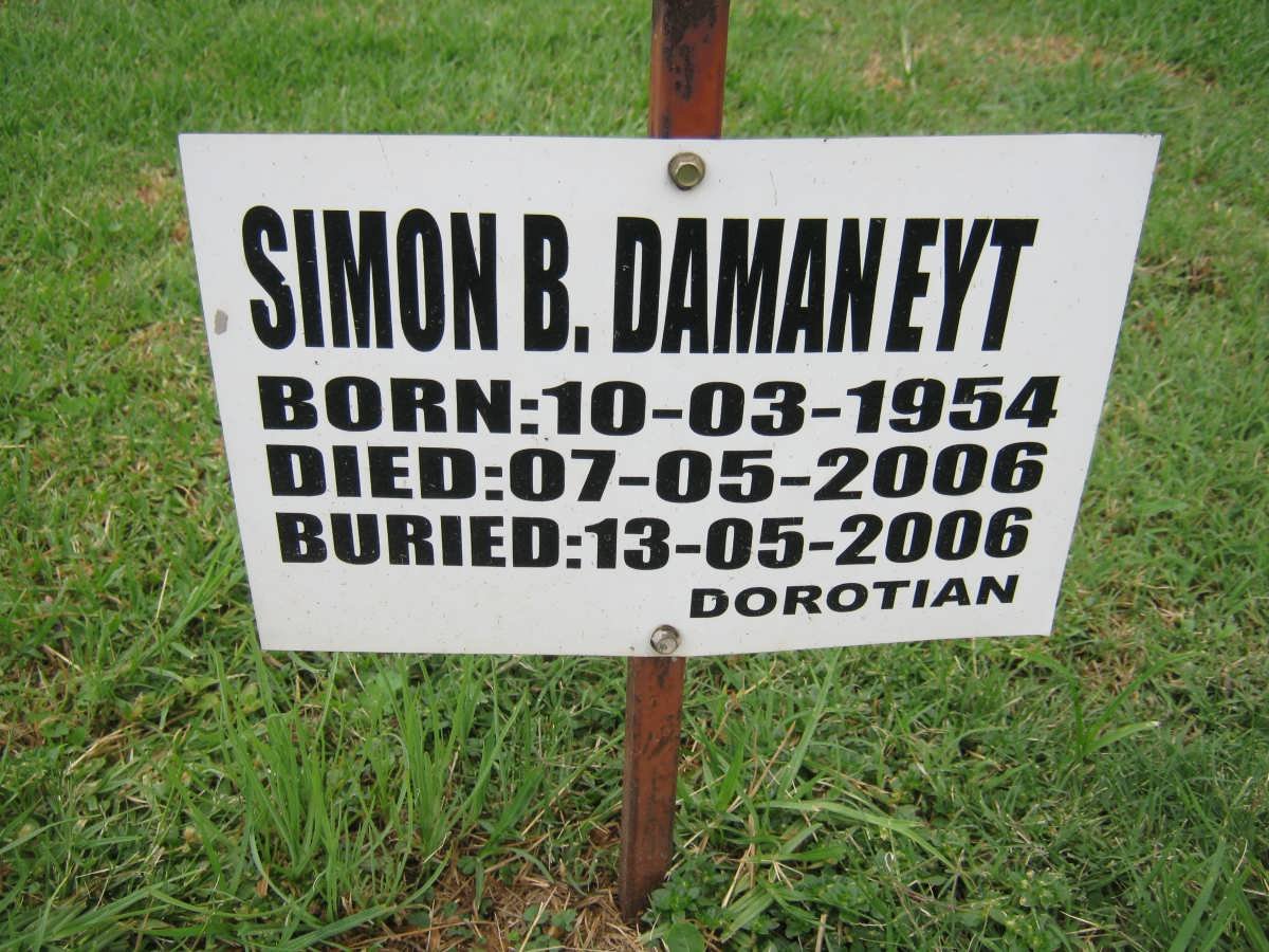 DAMANEYT Simon B. 1954-2006