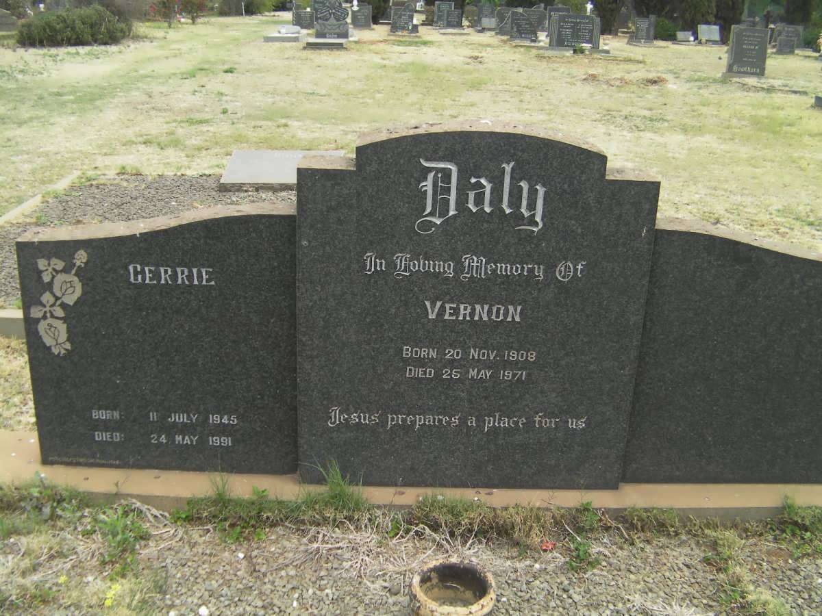 DALY Vernon 1908-1971 :: DALY Gerrie 1945-1991