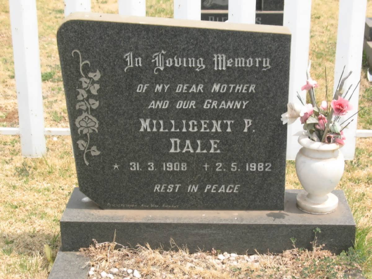 DALE Millicent P. 1908-1982