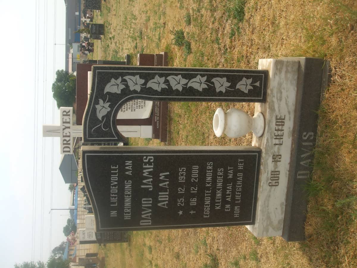 DAVIS David James Adlam 1935-2000
