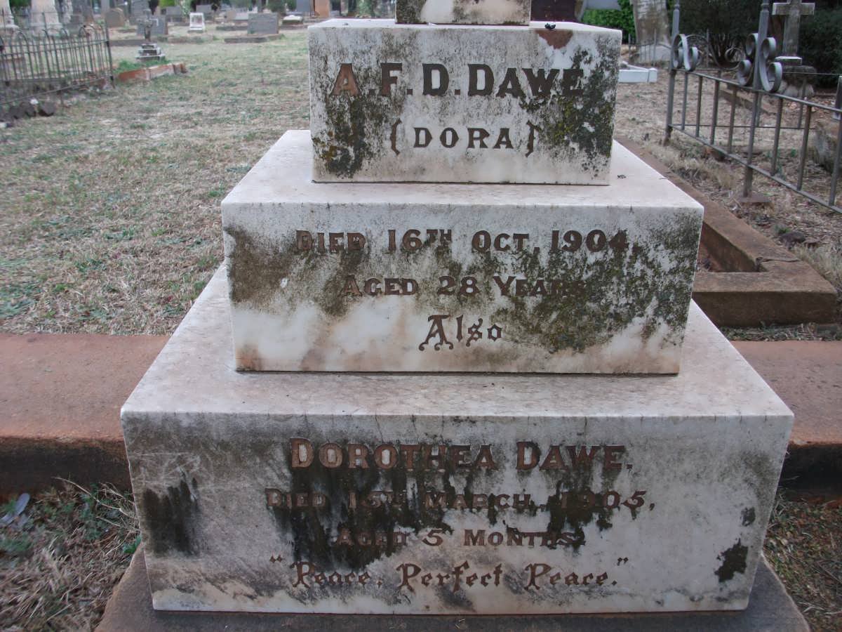 DAWE A.F.D. -1904 :: DAWE Dorothea -1905