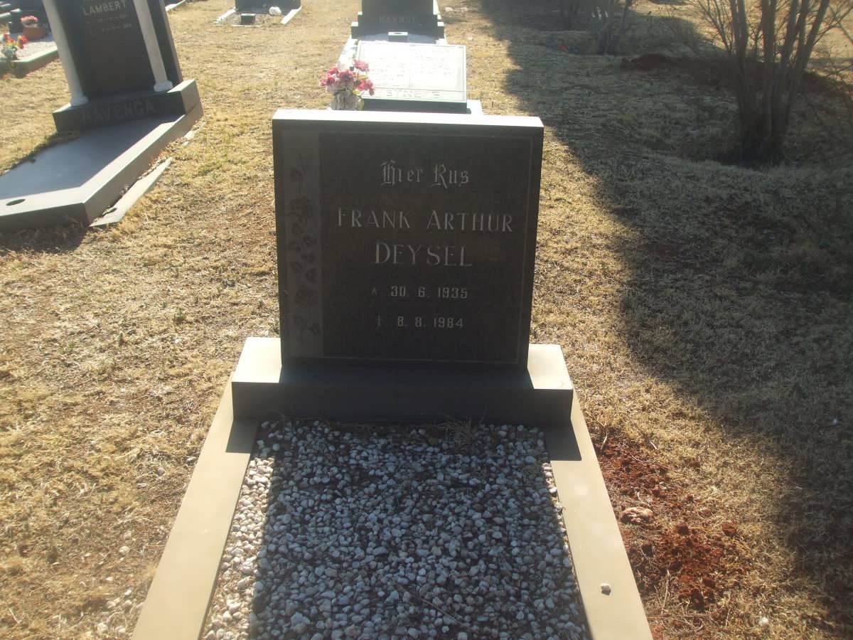 DEYSEL Frank Arthur 1935-1984