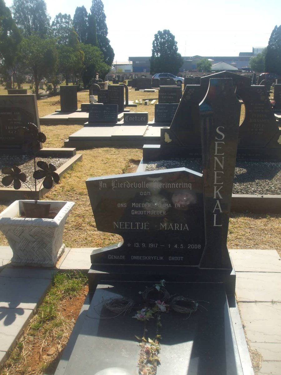 SENEKAL Neeltje Maria 1917-2008