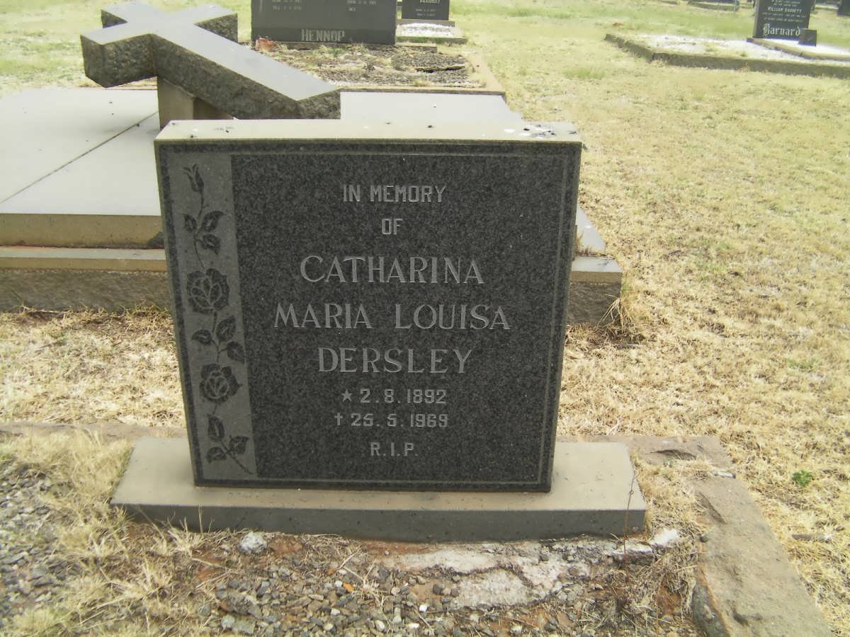 DERSLEY Catharina Maria Louisa 1892-1969