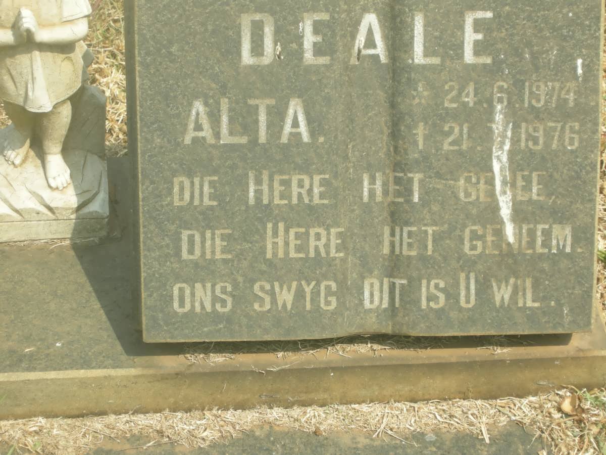 DEALE Alta 1974-1976